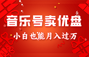 音乐号卖优盘，AE制作100%原创视频，小白也能月入过万