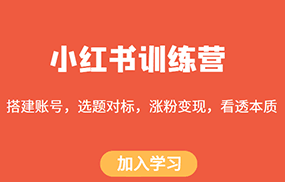 小红书训练营，搭建账号，选题对标，涨粉变现，看透本质