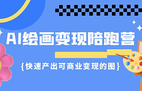 AI绘画·变现陪跑营，快速产出可商业变现的图