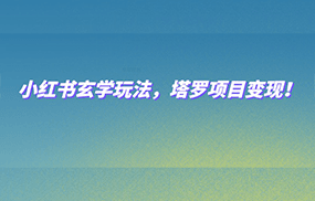 小红书玄学玩法，塔罗项目变现，0成本打造自己的ip不是梦！