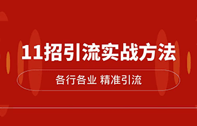 精准引流术：11招引流实战方法，让你私域流量加到爆