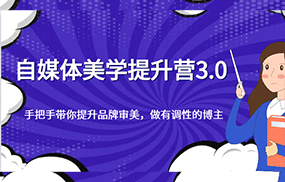 自媒体美学提升营3.0，手把手带你提升品牌审美，做有调性的博主