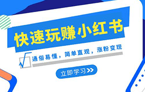 新赛道快速玩赚小红书：通俗易懂，简单直观，涨粉变现