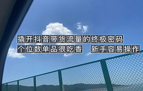 撬开抖音带货流量的终极密码 个位数单品很吃香 新手容易操作