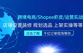 跨境电商/Shopee虾皮/运营实战训练营：店铺设置装修 规划选品 上架实操等等