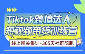 Tiktok海外精选联盟短视频带货百单训练营，带你快速成为Tiktok带货达人