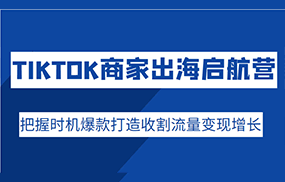 TIKTOK商家出海启航营，把握时机爆款打造收割流量变现增长