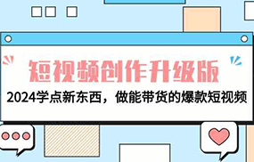 电商人必看短视频创作升级版：2024学点新东西，做能带货的爆款短视频